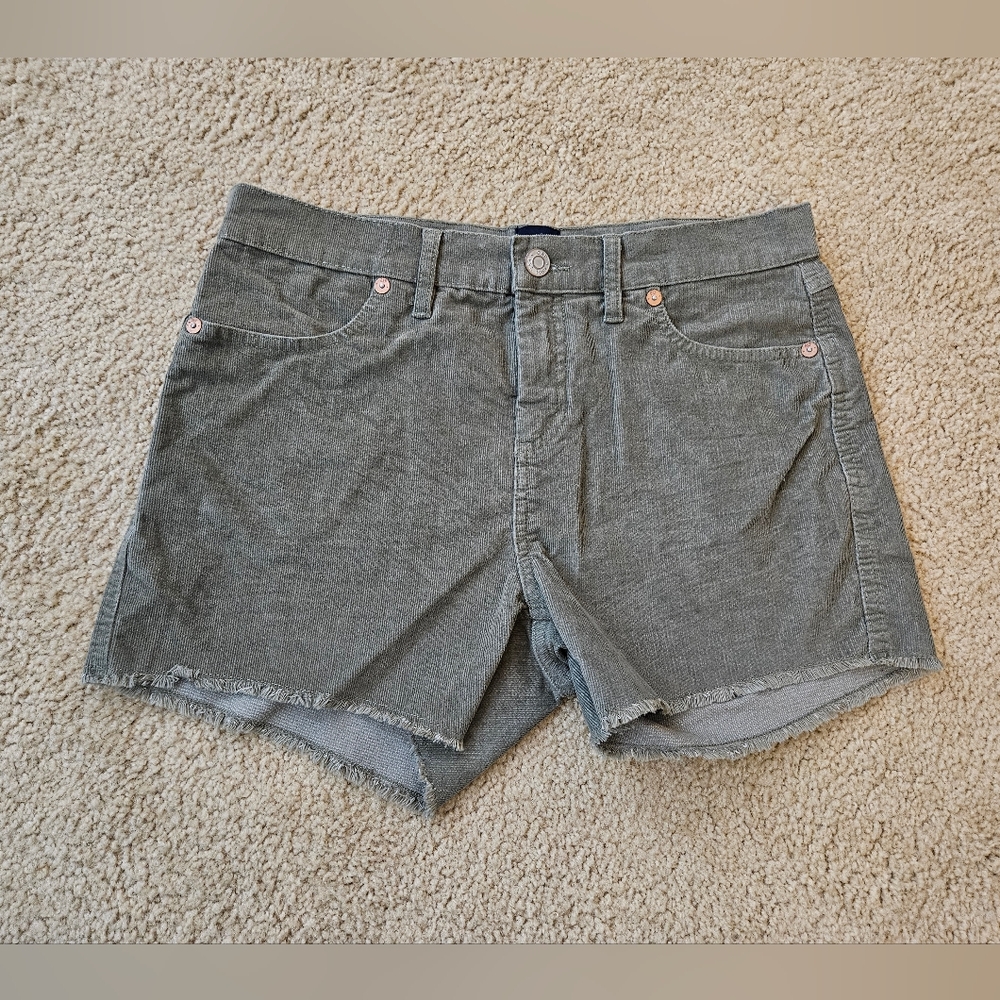 GAP Women's Cut Off Green Jean Shorts Size 4 Four
